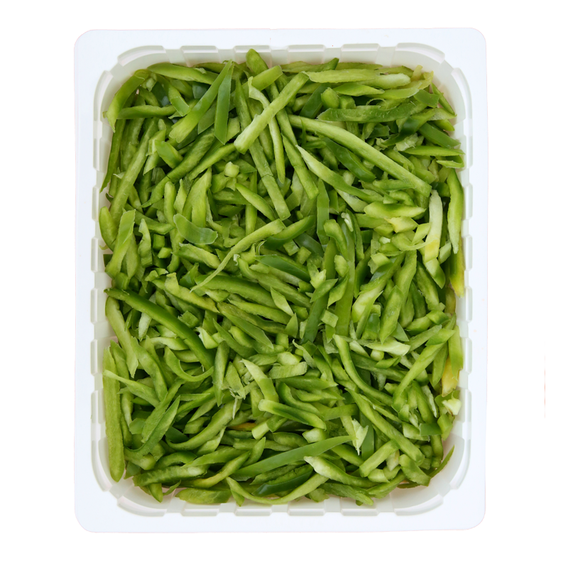 Green pepper julienne